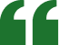 Green quote icon on black